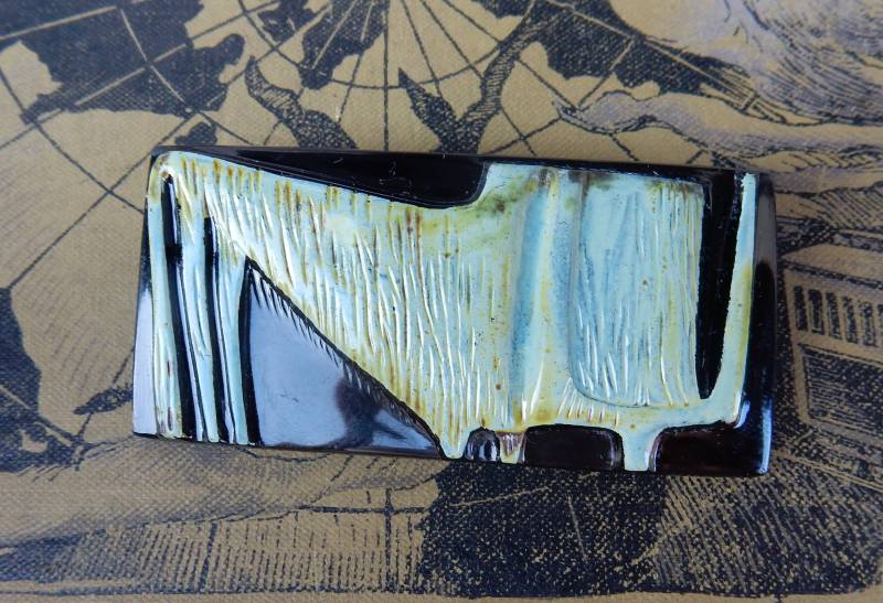 Vintage-Brooche Glas 1950Er 1960Er Jahre Mitte Des Jahrhunderts Seltene Patern von KolonialRD