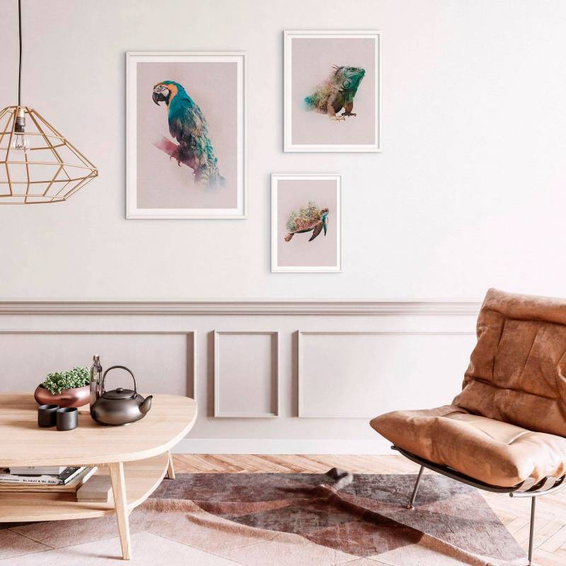 Komar Bild "Animals Paradise Turtle" Tiere 1 Stk. tlg. Wandbild zur Dekoration - ohne Rahmen von Komar