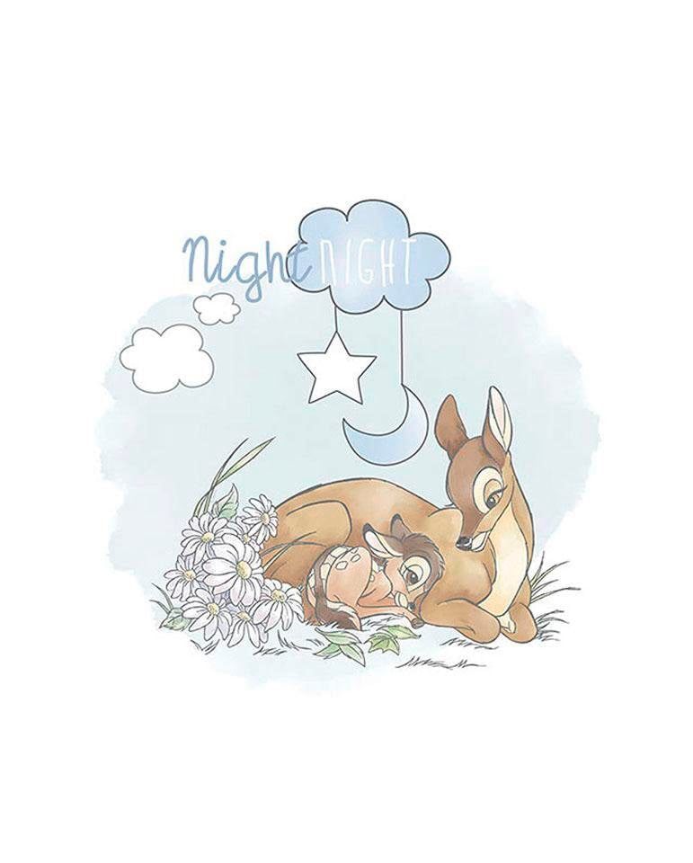 Komar Bild "Bambi Good Night" Disney 1 Stk. tlg. Wandbild zur Dekoration im Kinderzimmer - ohne Rahmen von Komar