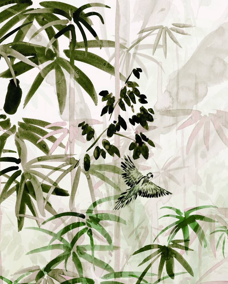 Komar Bild "Bamboo Forest" Natur 1 Stk. tlg. Wandbild zur Dekoration - ohne Rahmen von Komar