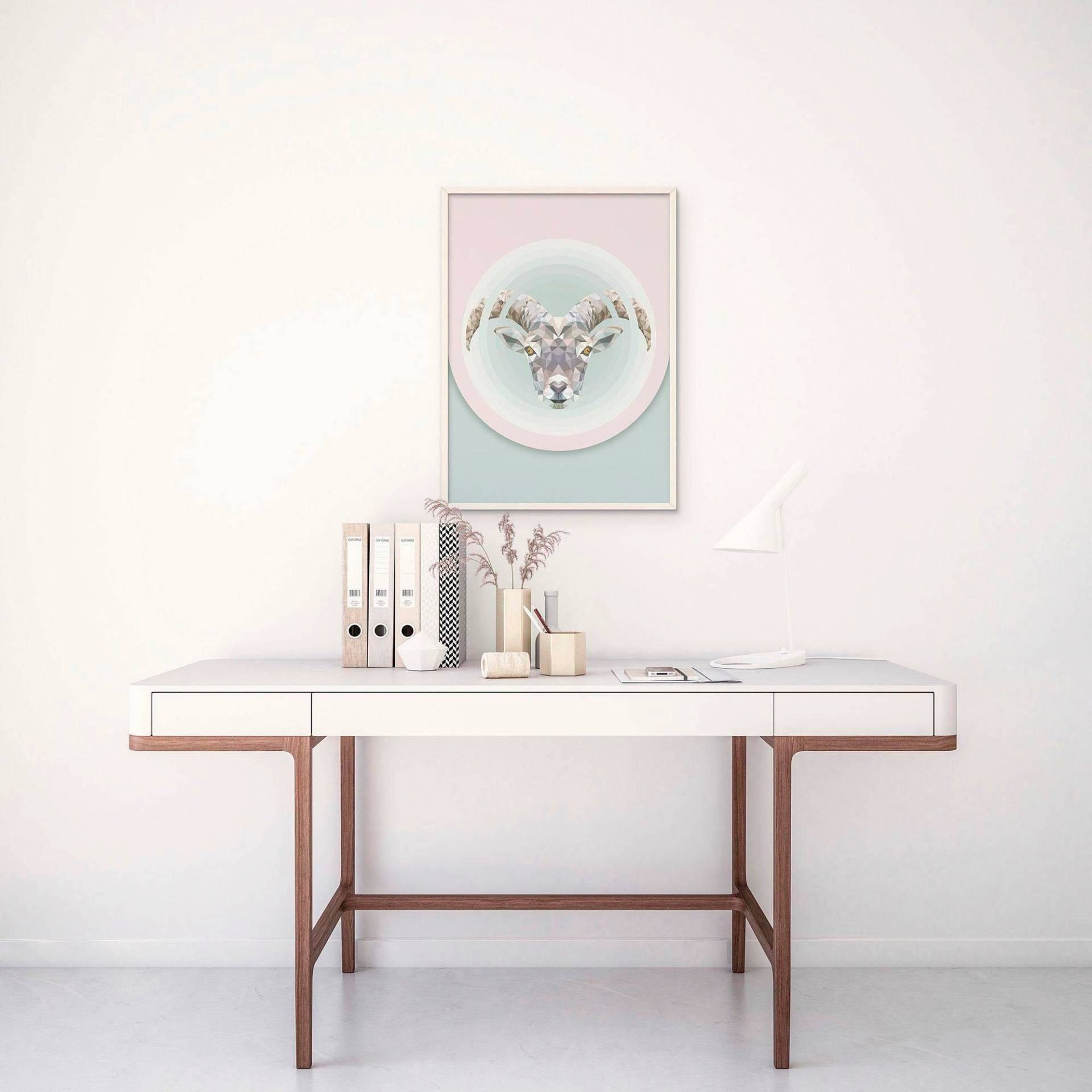 Komar Bild "Capricorn" Tiere 1 Stk. tlg. Wandbild zur Dekoration - ohne Rahmen von Komar