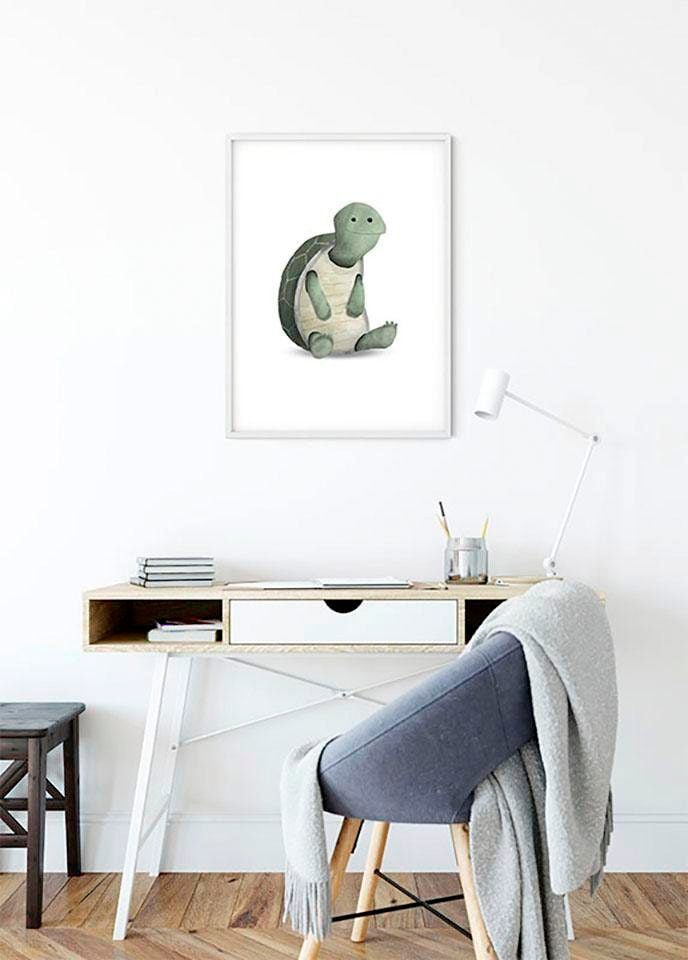 Komar Bild "Cute Animal Turtle" Schildkröten 1 Stk. tlg. Wandbild zur Dekoration - ohne Rahmen von Komar