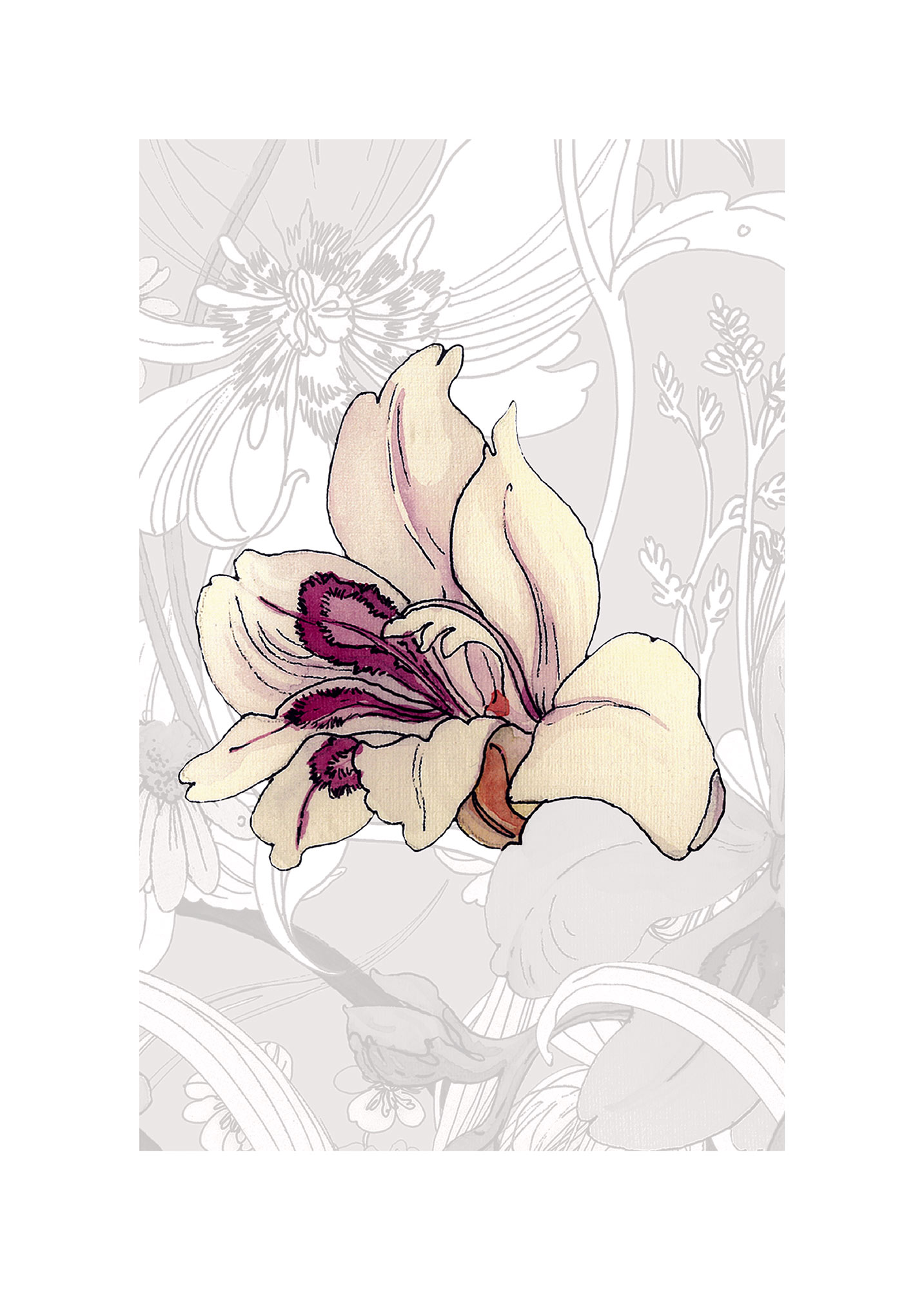 Komar Bild "Dulce" Natur 1 Stk. tlg. Wandbild zur Dekoration - ohne Rahmen von Komar