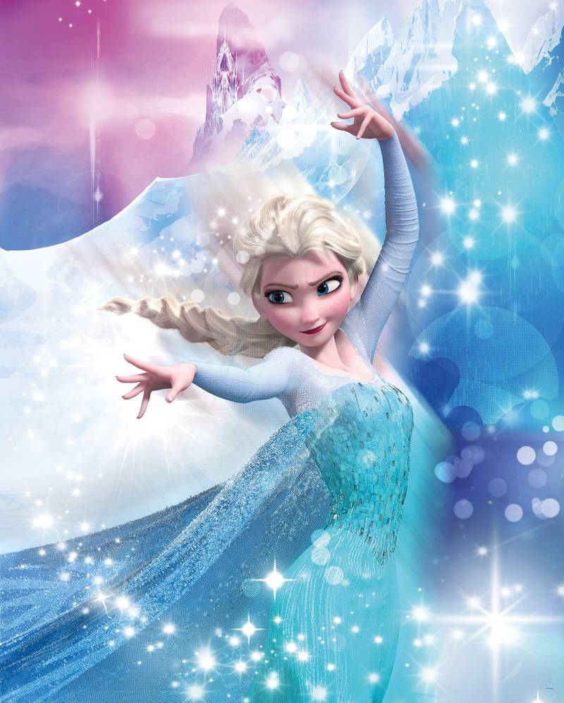 Komar Bild "Frozen 2 Elsa Action" Disney 1 Stk. tlg. Wandbild zur Dekoration im Kinderzimmer - ohne Rahmen von Komar