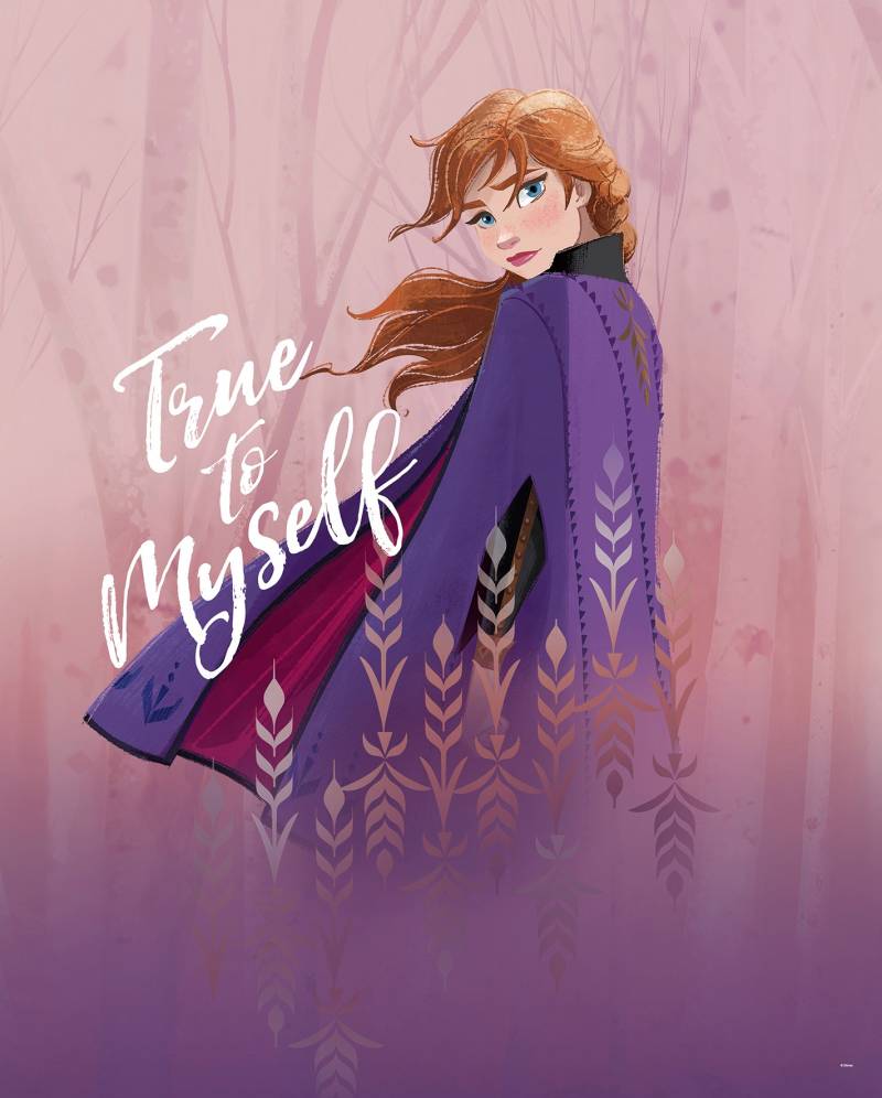 Komar Bild "Frozen Anna True to Myself" Disney 1 Stk. tlg. Wandbild zur Dekoration im Kinderzimmer - ohne Rahmen von Komar