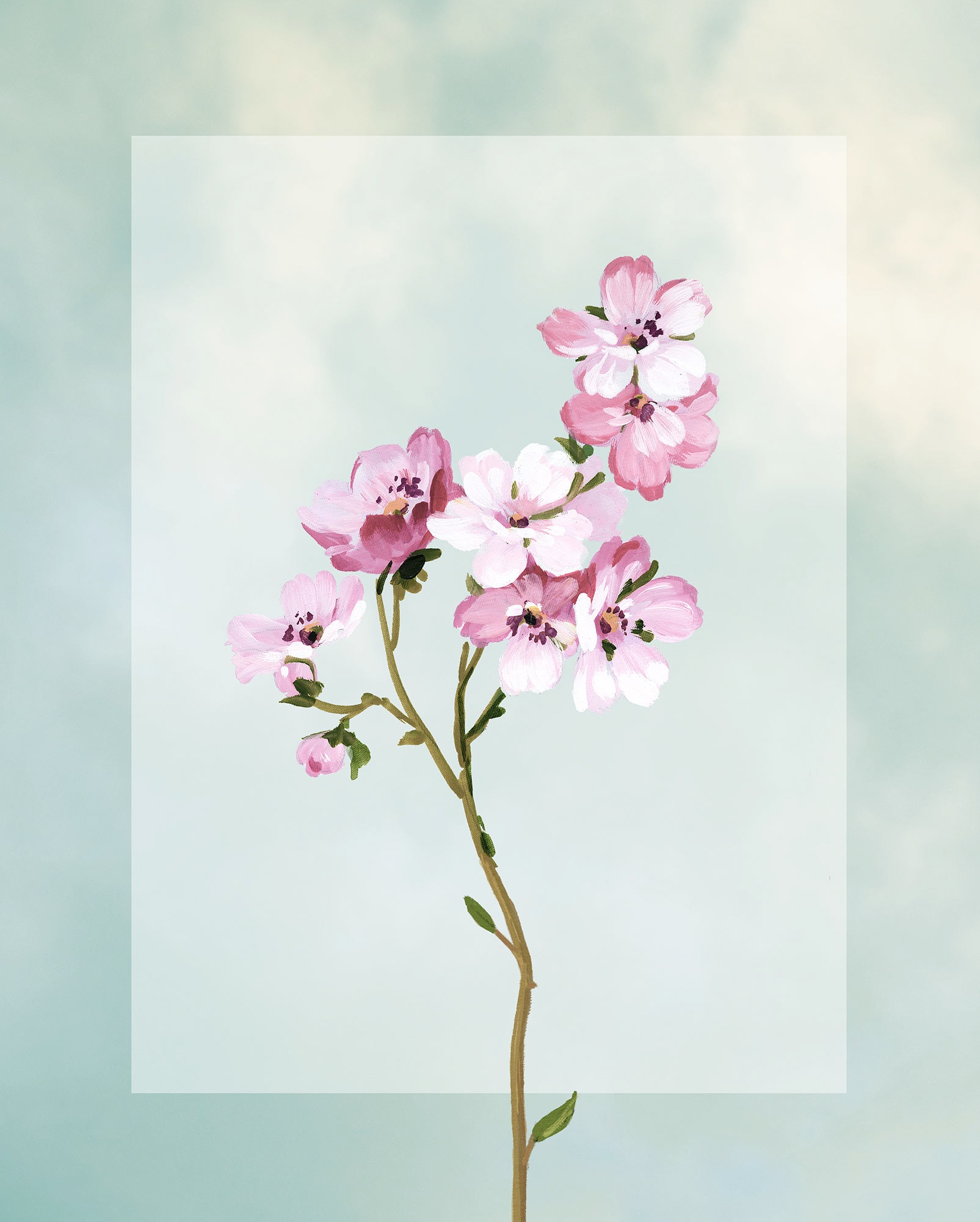 Komar Bild "Lever et Briller" Natur 1 Stk. tlg. Wandbild zur Dekoration - ohne Rahmen von Komar