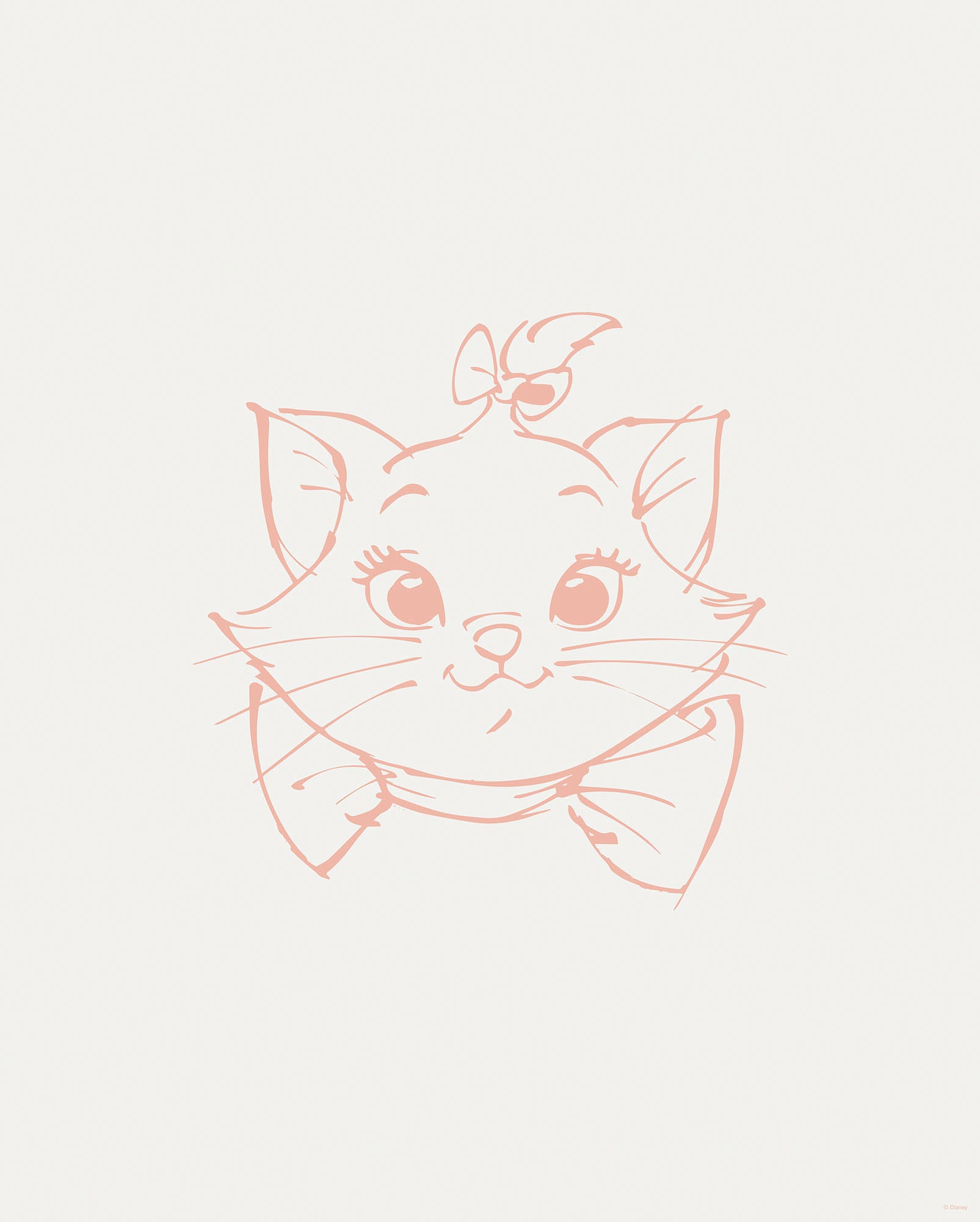 Komar Bild "Majestic Marie" Disney 1 Stk. tlg. Wandbild zur Dekoration im Kinderzimmer - ohne Rahmen von Komar