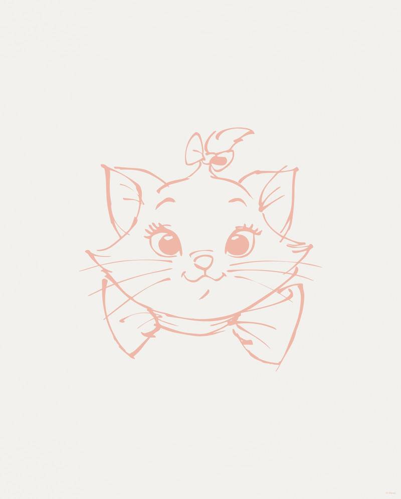 Komar Bild "Majestic Marie" Disney 1 Stk. tlg. Wandbild zur Dekoration im Kinderzimmer - ohne Rahmen von Komar