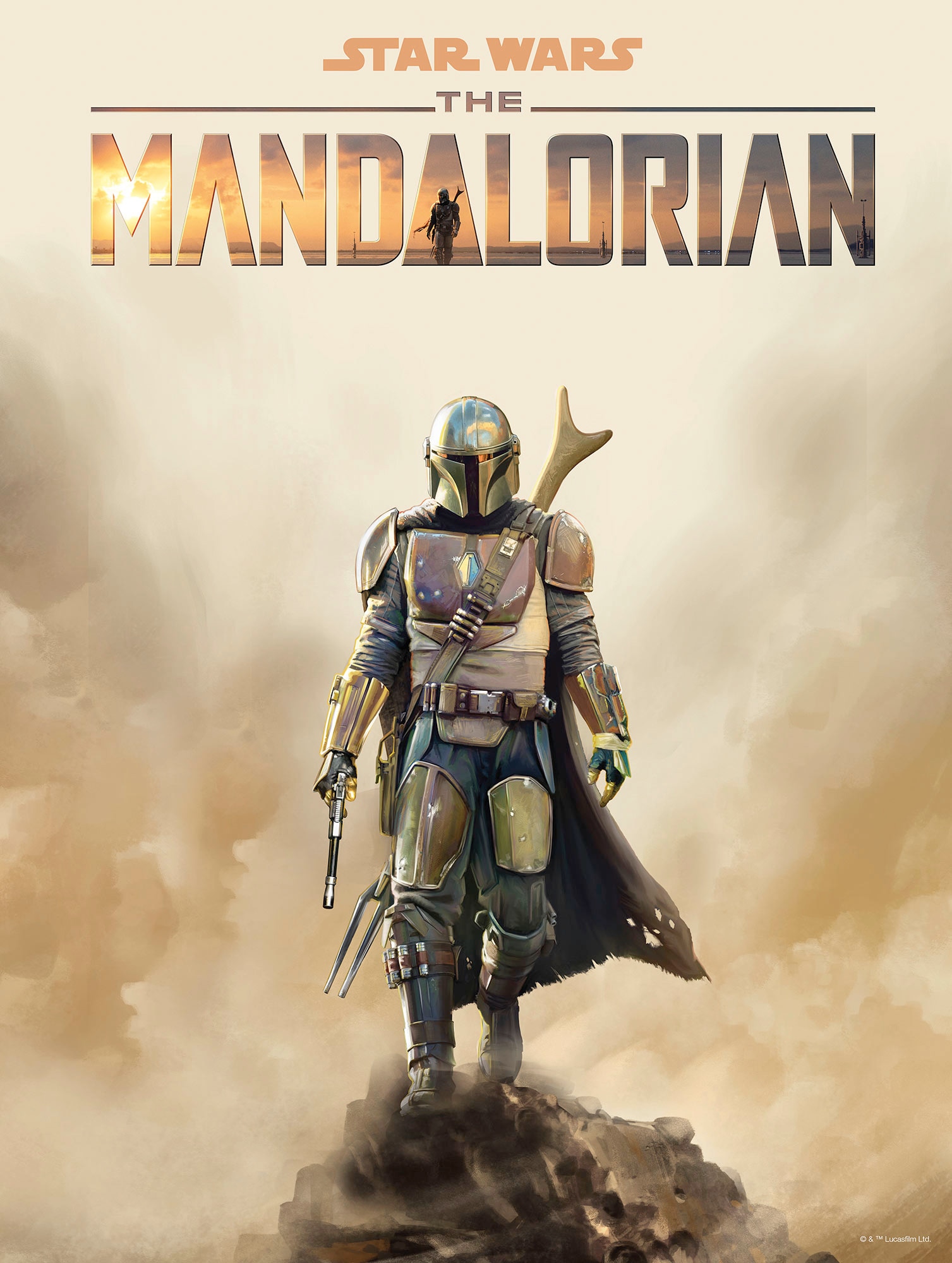 Komar Bild "Mandalorian Movie Poster" Disney  Star Wars 1 Stk. tlg. Wandbild zur Dekoration im Kinderzimmer - ohne Rahmen von Komar