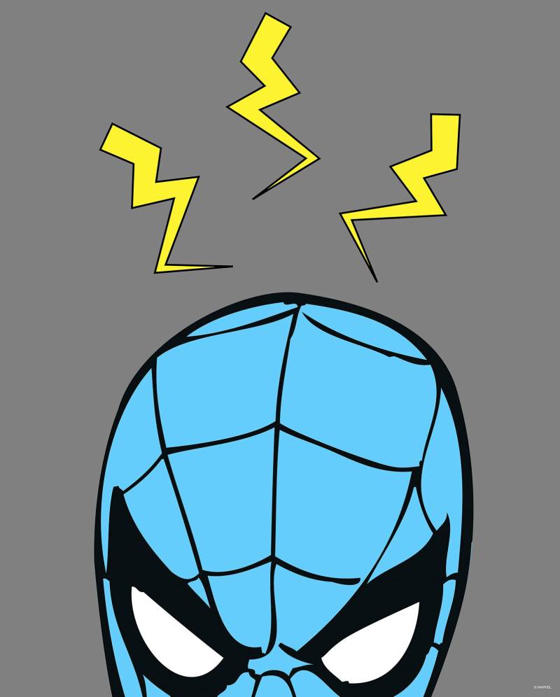 Komar Bild "Marvel PowerUp Spider-Man Sense" Disney 1 Stk. tlg. Wandbild zur Dekoration im Kinderzimmer - ohne Rahmen von Komar