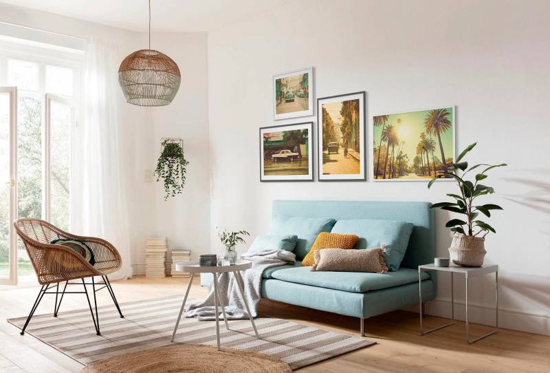 Komar Bild "Palm Alley" Städte 1 Stk. tlg. Wandbild zur Dekoration - ohne Rahmen von Komar