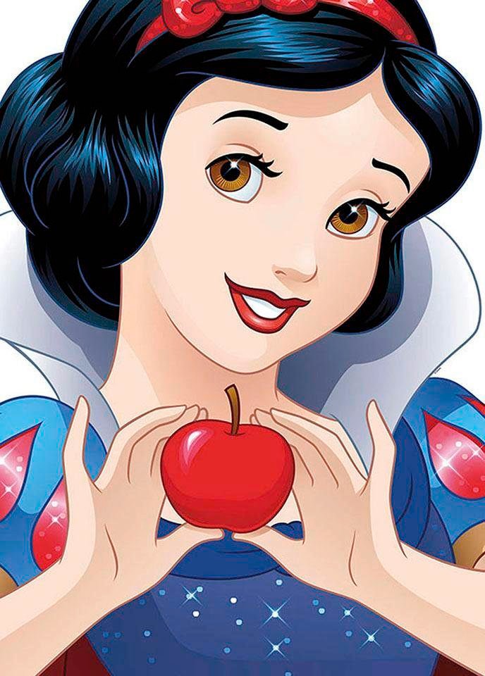 Komar Bild "Snow White Portrait" Disney 1 Stk. tlg. Wandbild zur Dekoration im Kinderzimmer - ohne Rahmen von Komar