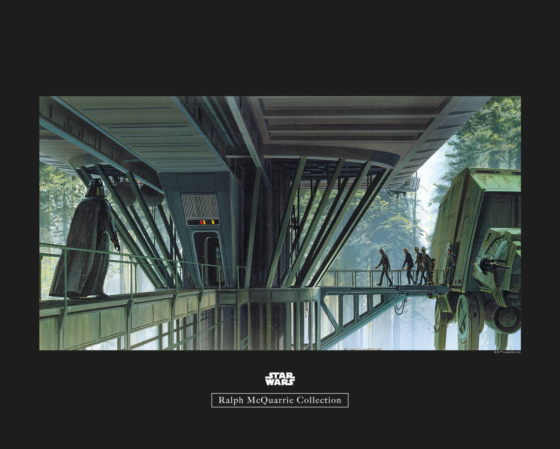 Komar Bild "Star Wars Classic RMQ Endor Dock" Star Wars 1 Stk. tlg. Wandbild zur Dekoration im Kinderzimmer - ohne Rahmen von Komar