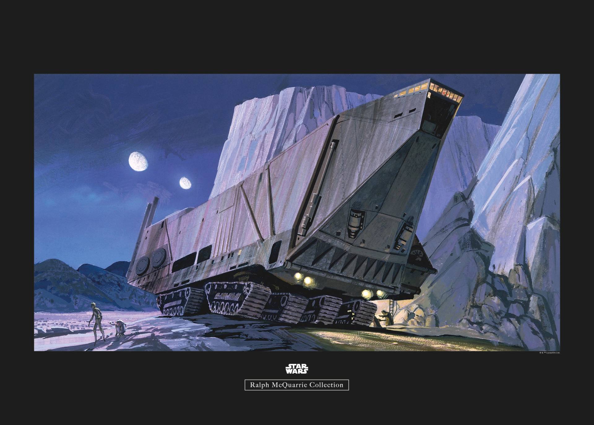 Komar Bild "Star Wars Classic RMQ Sandcrawler" Star Wars 1 Stk. tlg. Wandbild zur Dekoration im Kinderzimmer - ohne Rahmen von Komar