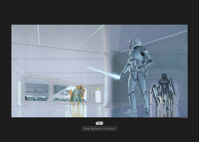 Komar Bild "Star Wars Classic RMQ Stormtrooper Hallway" Star Wars 1 Stk. tlg. Wandbild zur Dekoration im Kinderzimmer - ohne Rahmen von Komar