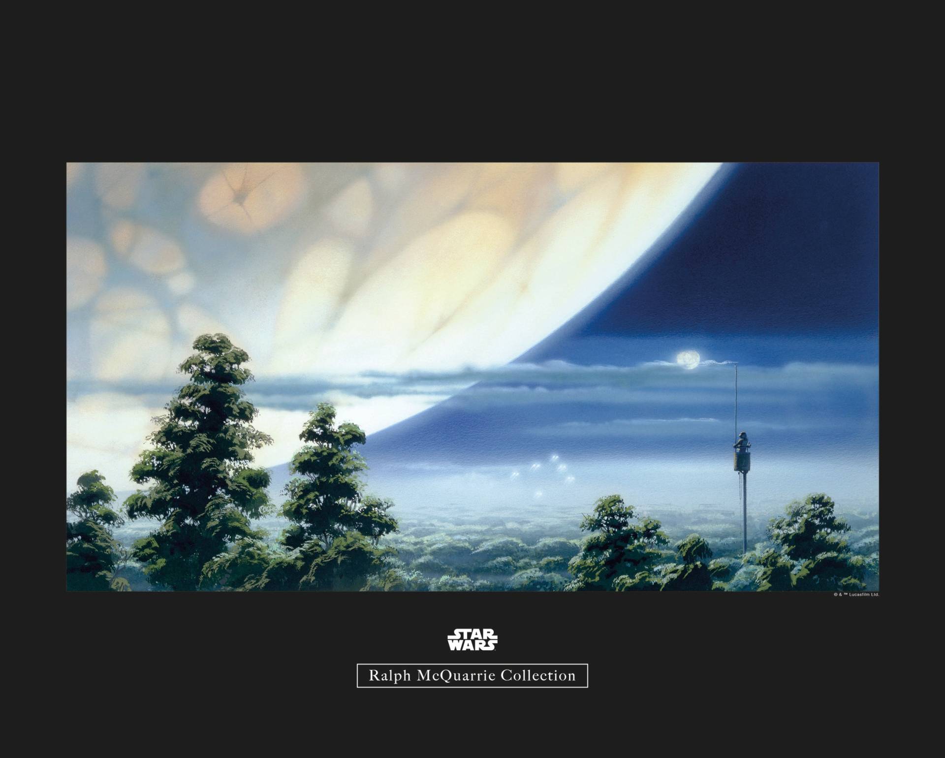 Komar Bild "Star Wars Classic RMQ Yavin Lookout" Star Wars 1 Stk. tlg. Wandbild zur Dekoration im Kinderzimmer - ohne Rahmen von Komar