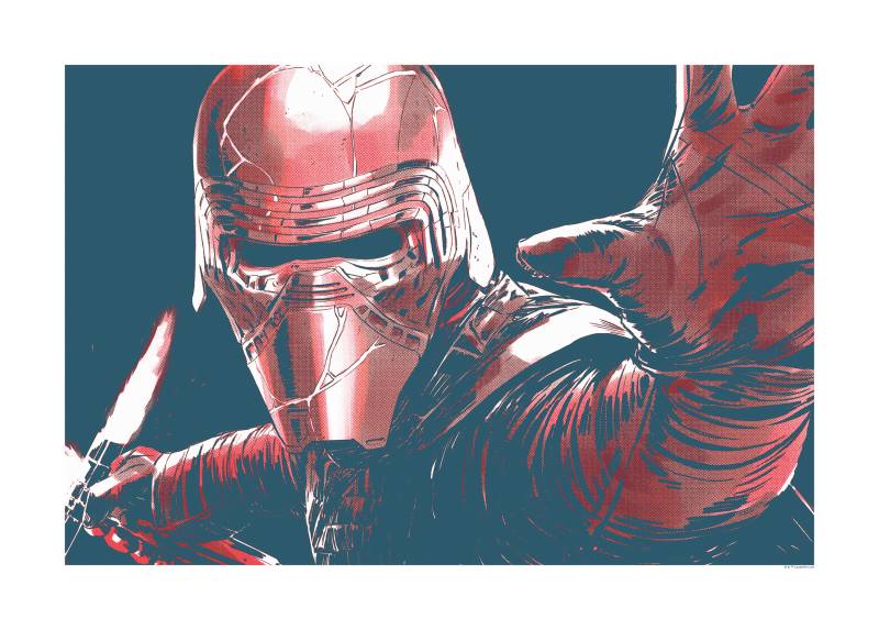 Komar Bild "Star Wars Faces Kylo" Star Wars 1 Stk. tlg. Wandbild zur Dekoration im Kinderzimmer - ohne Rahmen von Komar