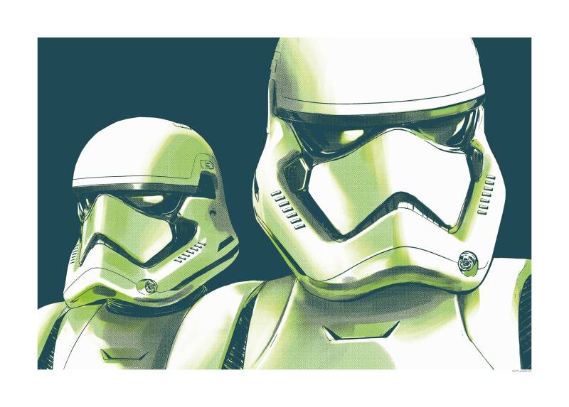 Komar Bild "Star Wars Faces Stormtrooper" Star Wars 1 Stk. tlg. Wandbild zur Dekoration im Kinderzimmer - ohne Rahmen von Komar