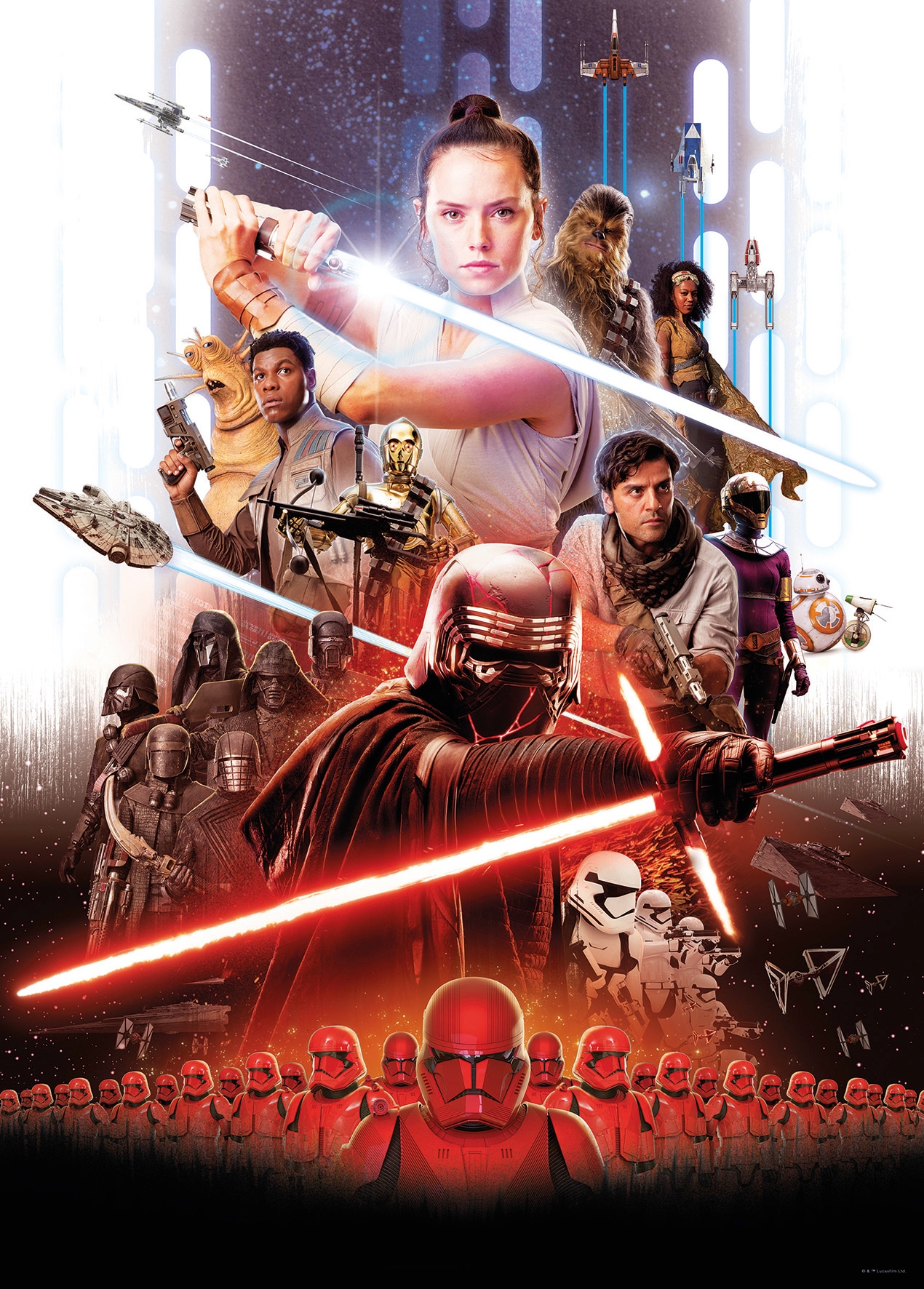 Komar Bild "Star Wars Movie Poster Rey", Star Wars, (1 St.), Wandbild zur Dekoration im Kinderzimmer - ohne Rahmen von Komar