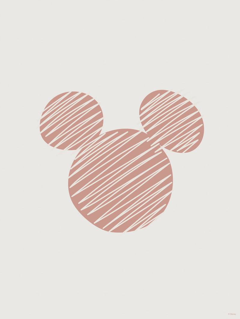 Komar Bild "Striped Mouse" Natur 1 Stk. tlg. Wandbild zur Dekoration im Kinderzimmer - ohne Rahmen von Komar