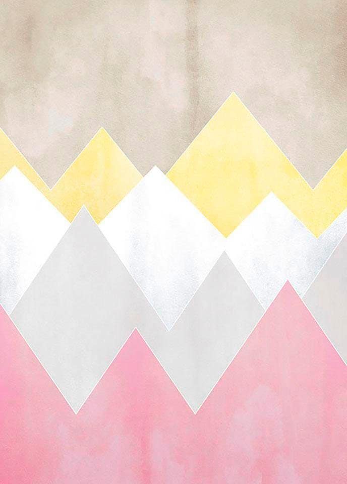 Komar Bild "Sunrise Mountain Spring" Natur 1 Stk. tlg. Wandbild zur Dekoration - ohne Rahmen von Komar