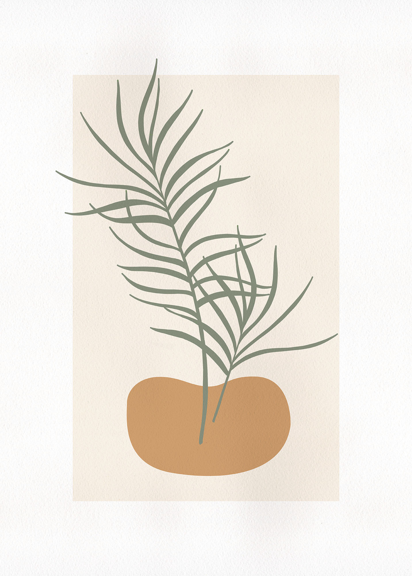 Komar Bild "Tangerine Feeling" Natur 1 Stk. tlg. Wandbild zur Dekoration - ohne Rahmen von Komar