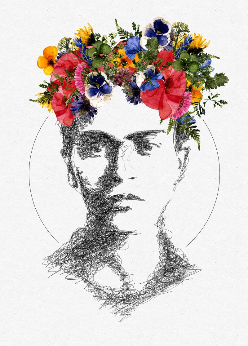 Komar Bild "Valeria-Mariana" Natur 1 Stk. tlg. Wandbild zur Dekoration - ohne Rahmen von Komar