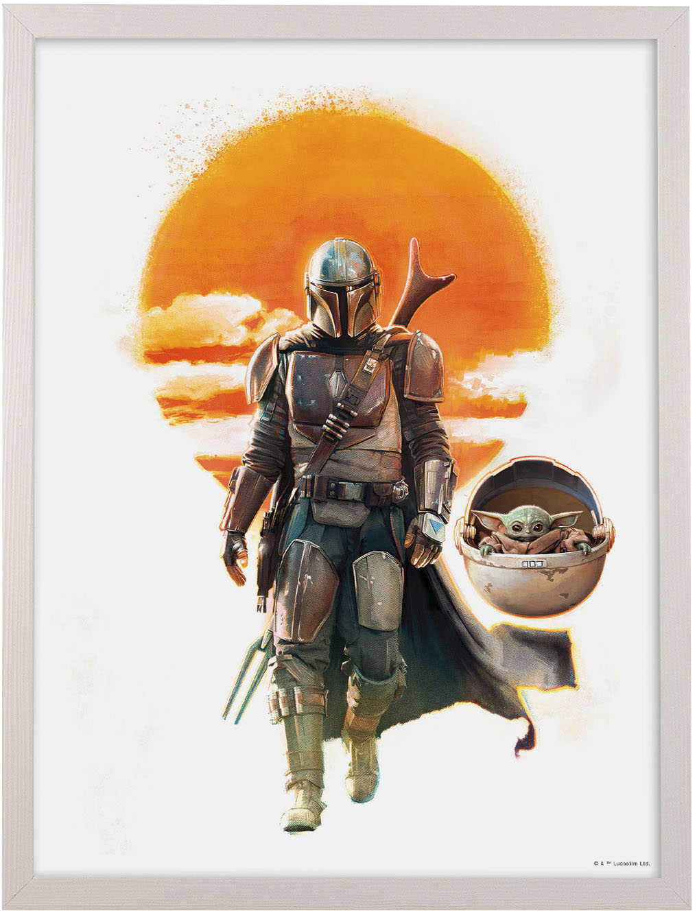 Komar Bild mit Rahmen "Mandalorian Empire" von Komar