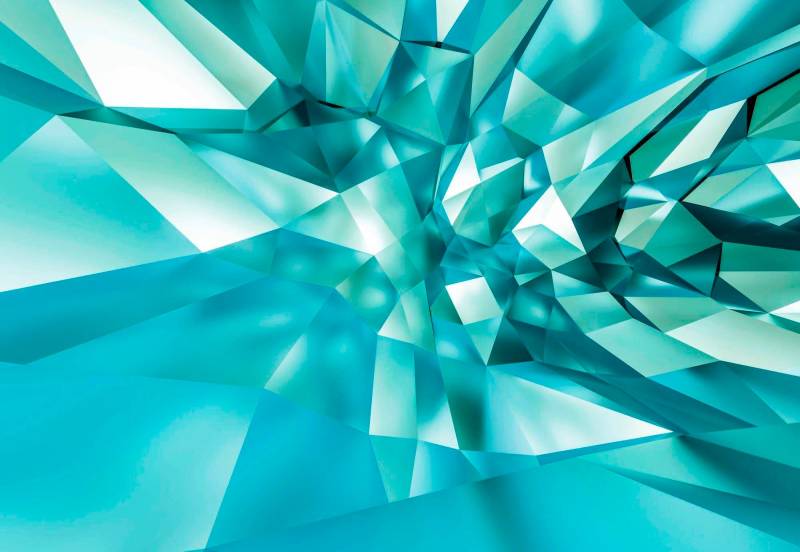 Komar Fototapete "3D Crystal Cave - Größe 368 x 254 cm" bedruckt glatt Wohnzimmer, Schlafzimmer von Komar