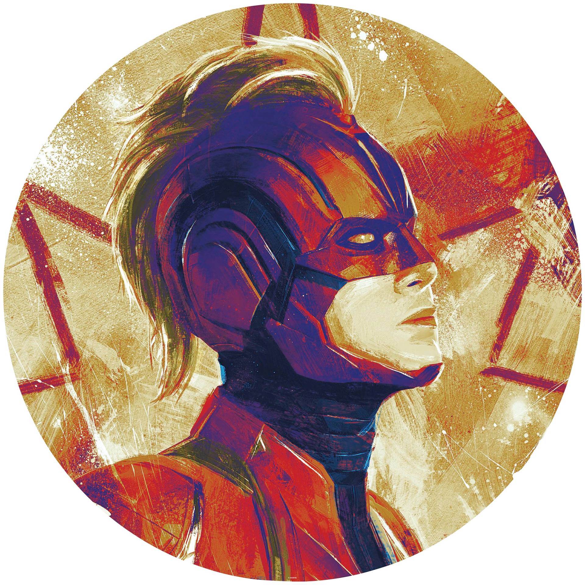 Komar Fototapete "Avengers Painting Captain Marvel Helmet" von Komar