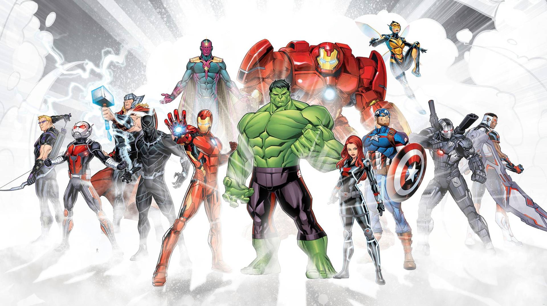 Komar Vliestapete "Avengers Unite", 500x280 cm (Breite x Höhe) von Komar