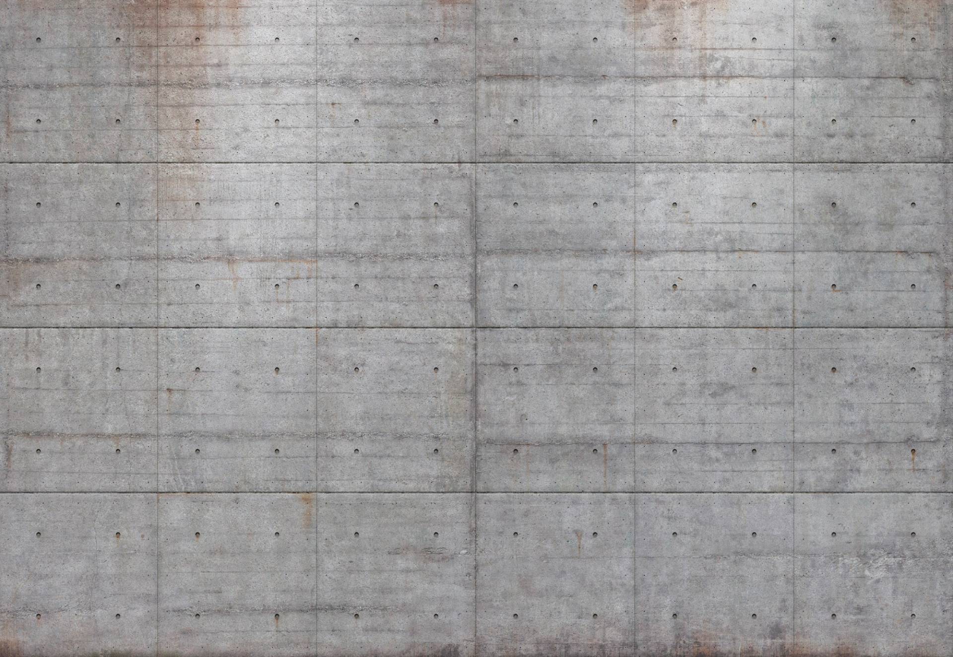 Komar Fototapete "Concrete Blocks - Größe 368 x 254 cm" bedruckt glatt Wohnzimmer, Schlafzimmer von Komar