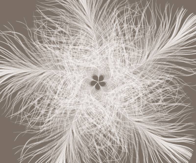 Komar Fototapete "Digitaldruck Vlies - Federstern - Größe 300 x 250 cm" bedruckt glatt Wohnzimmer, Schlafzimmer von Komar