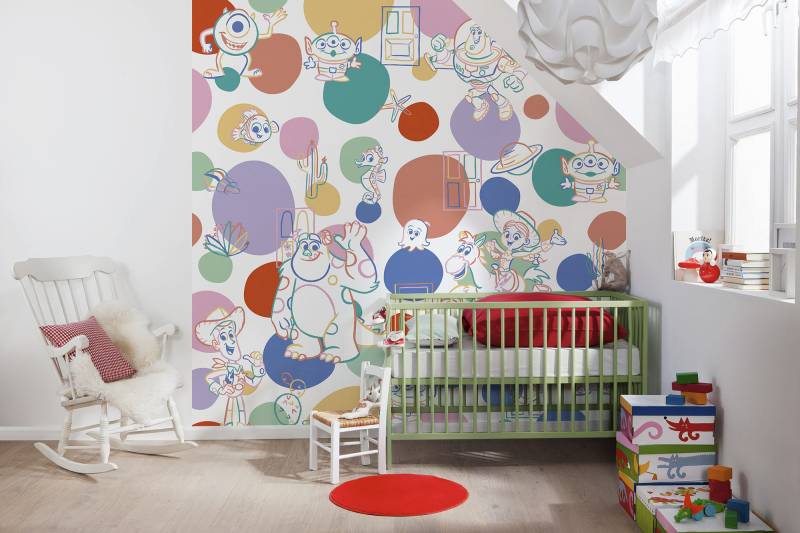 Komar Fototapete "Digitaldruck Vlies - Pixar Memories - Größe 250 x 250 cm" bedruckt glatt Kinderzimmer von Komar