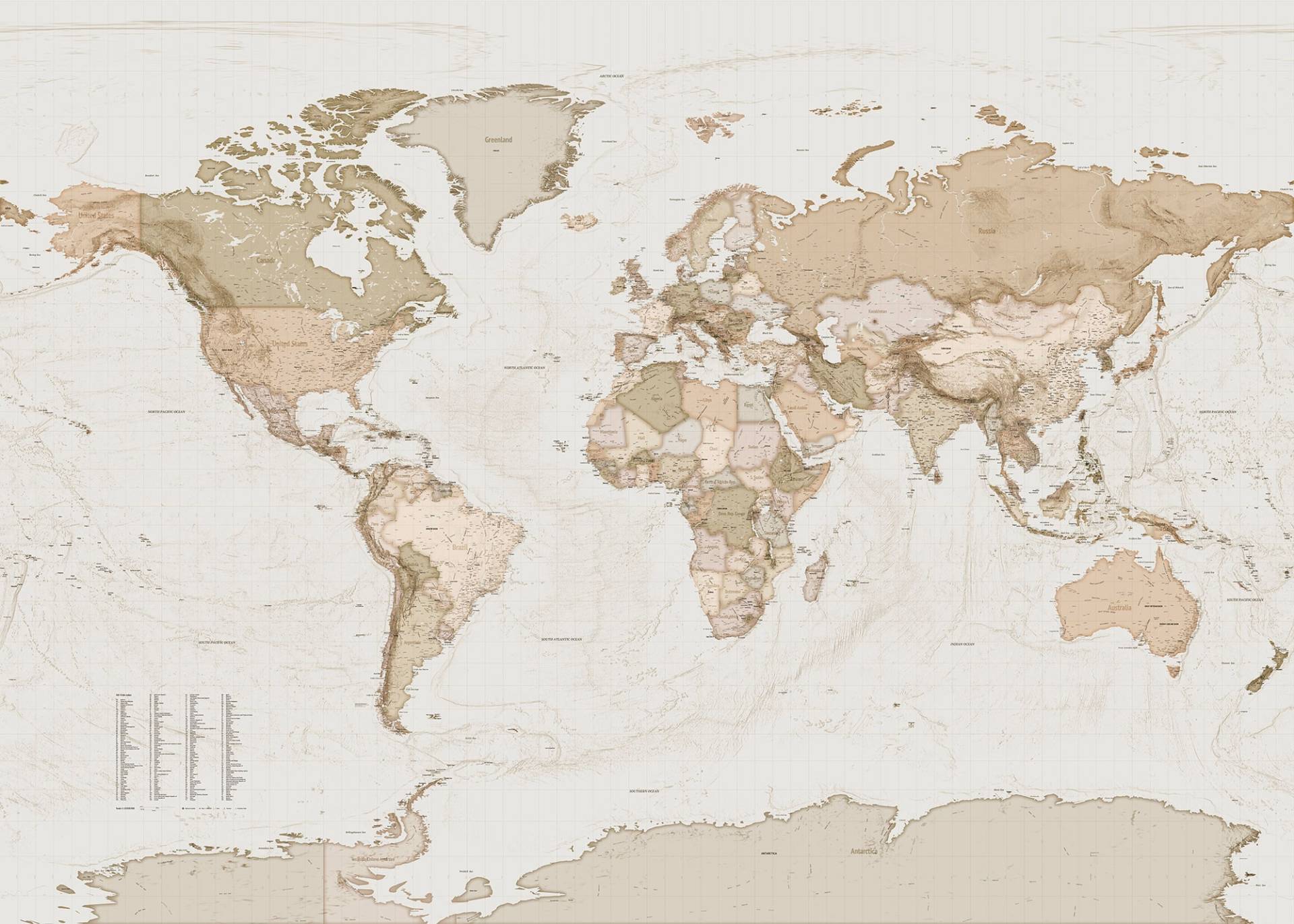 Komar Vliestapete "Earth Map" von Komar