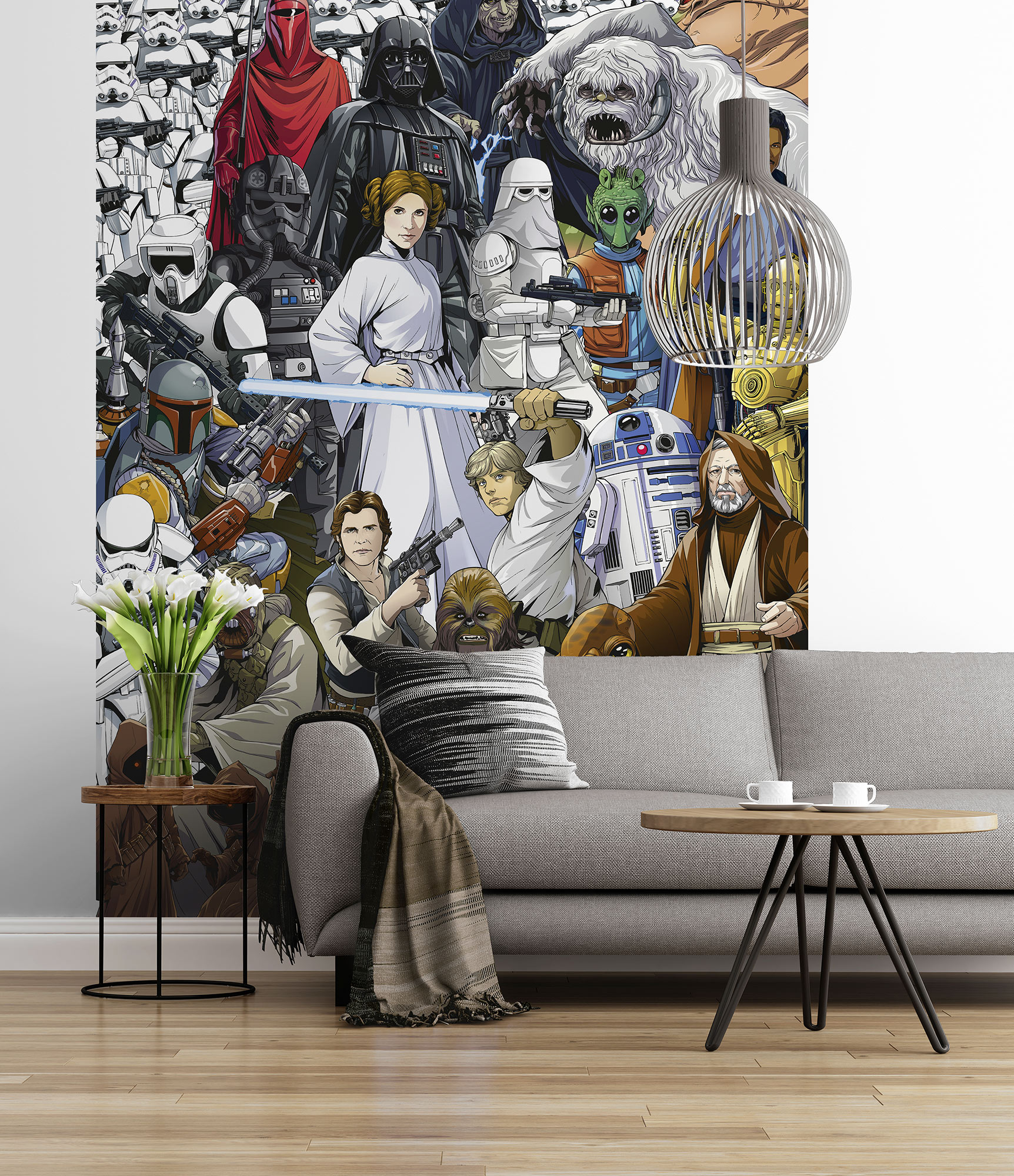 Komar Fototapete "STAR WARS Classic Cartoon Collage" von Komar