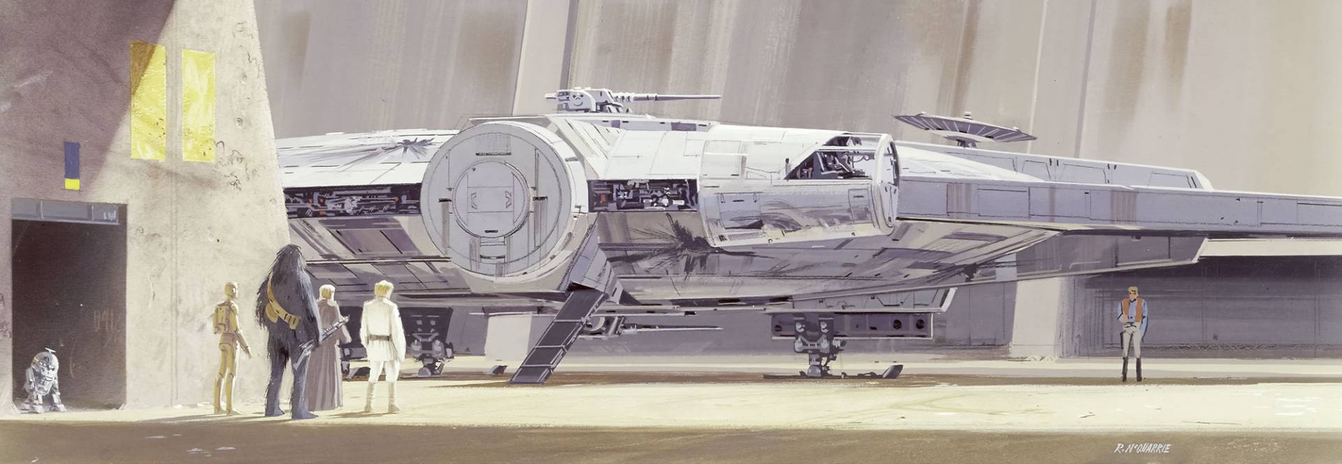 Komar Fototapete "STAR WARS Classic RMQ MilleniumFalcon" von Komar