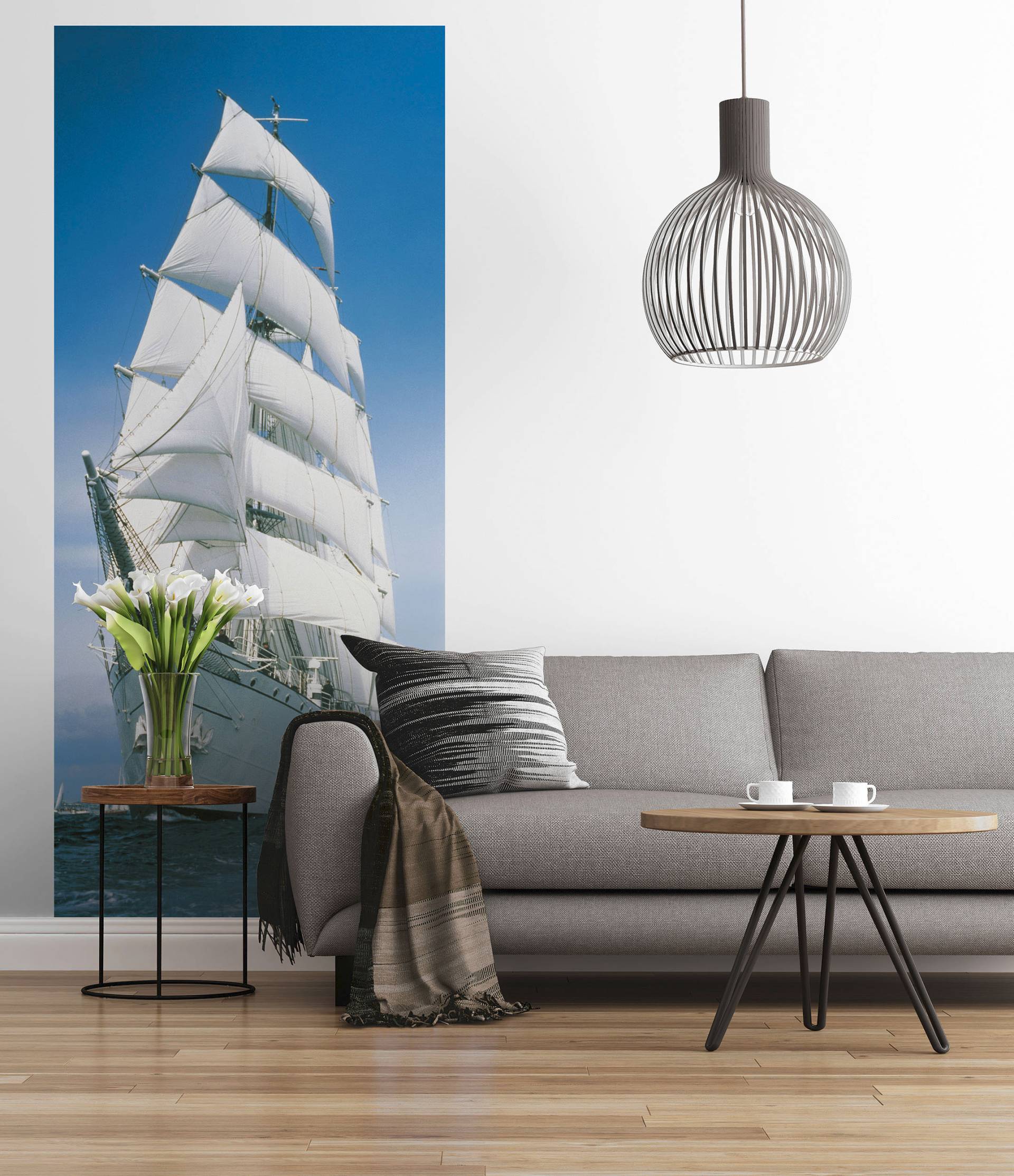 Komar Fototapete "Fototapete - Sailing Boat - Größe 97 x 220 cm", bedruckt von Komar
