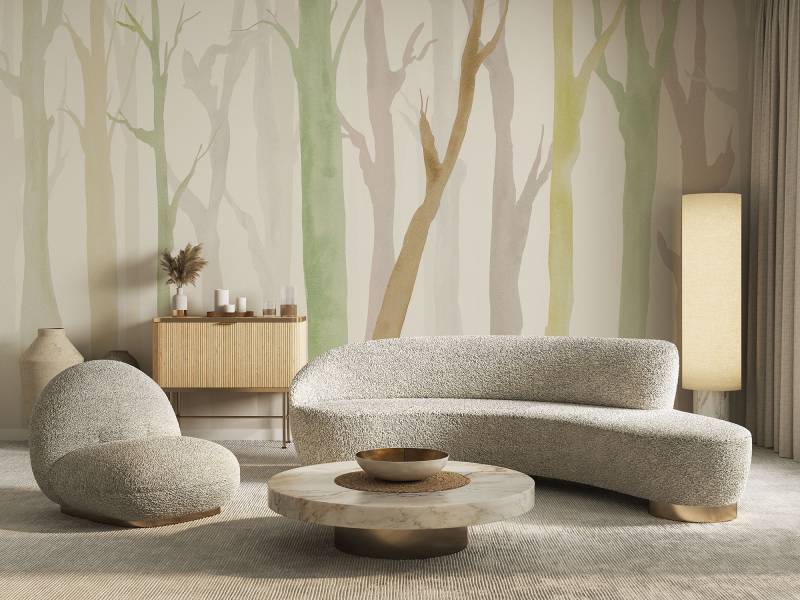 Komar Fototapete "Komar Vlies Fototapete - Shadow Woods - Größe 350 x 250 cm" bedruckt glatt von Komar