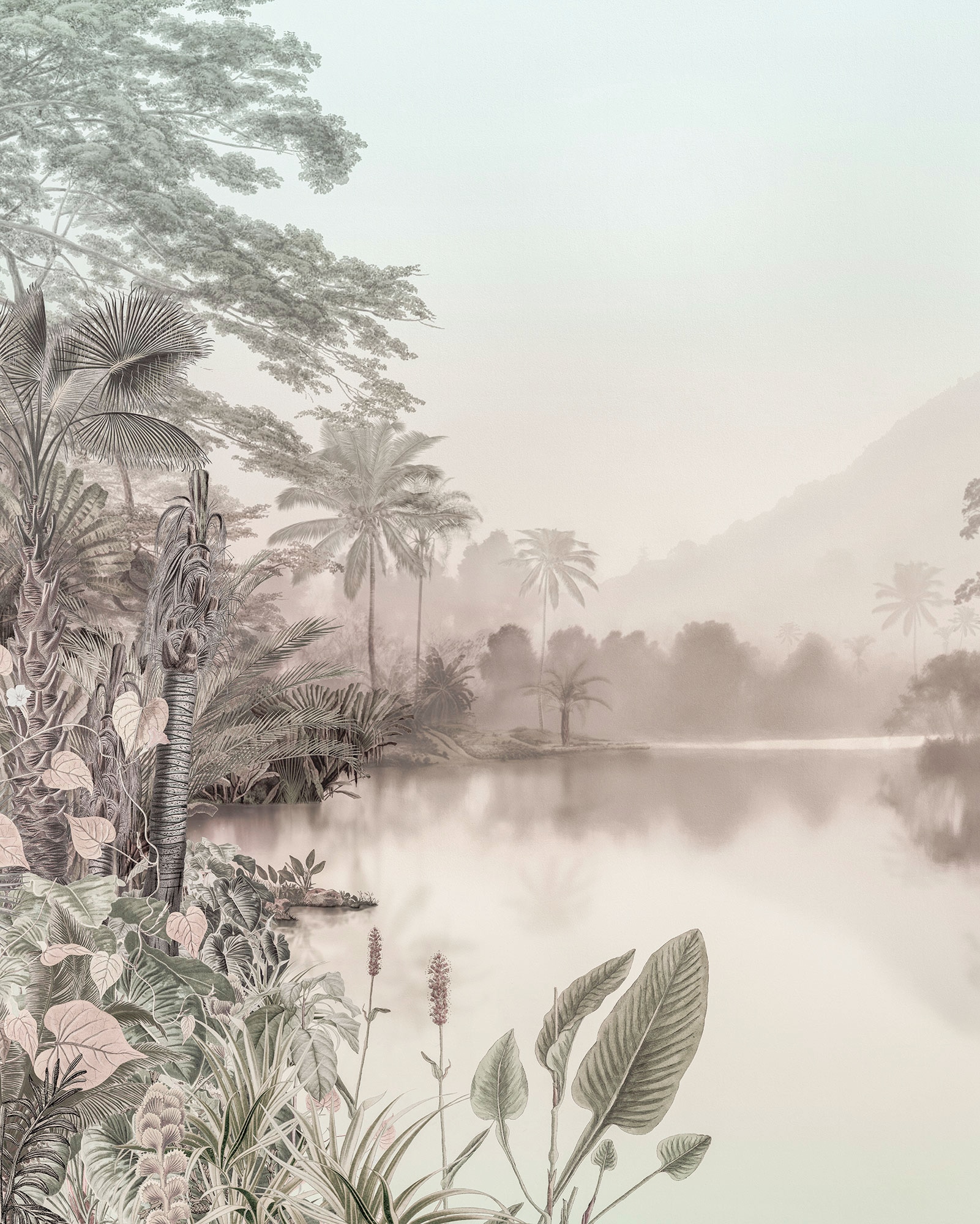 Komar Vliestapete "Lac des Palmiers" von Komar