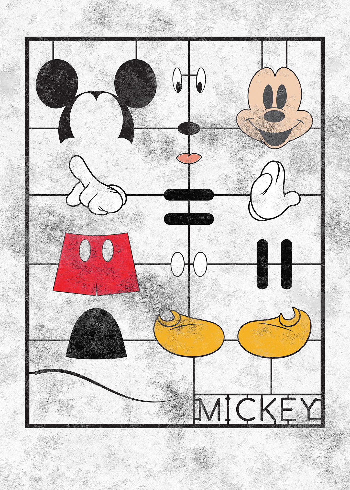 Komar Vliestapete "Mickey Kit" von Komar