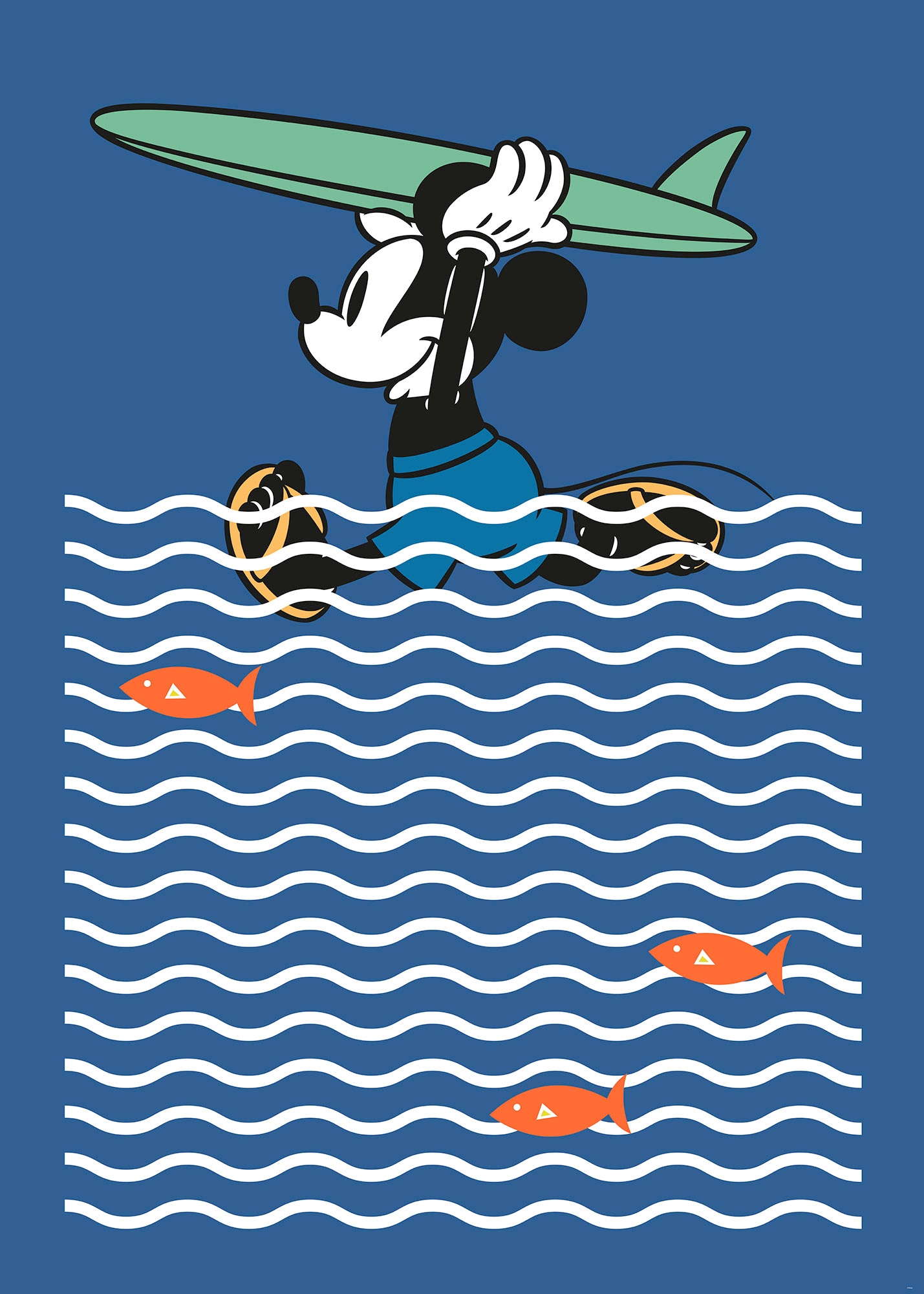 Komar Vliestapete "Mickey gone Surfin" von Komar