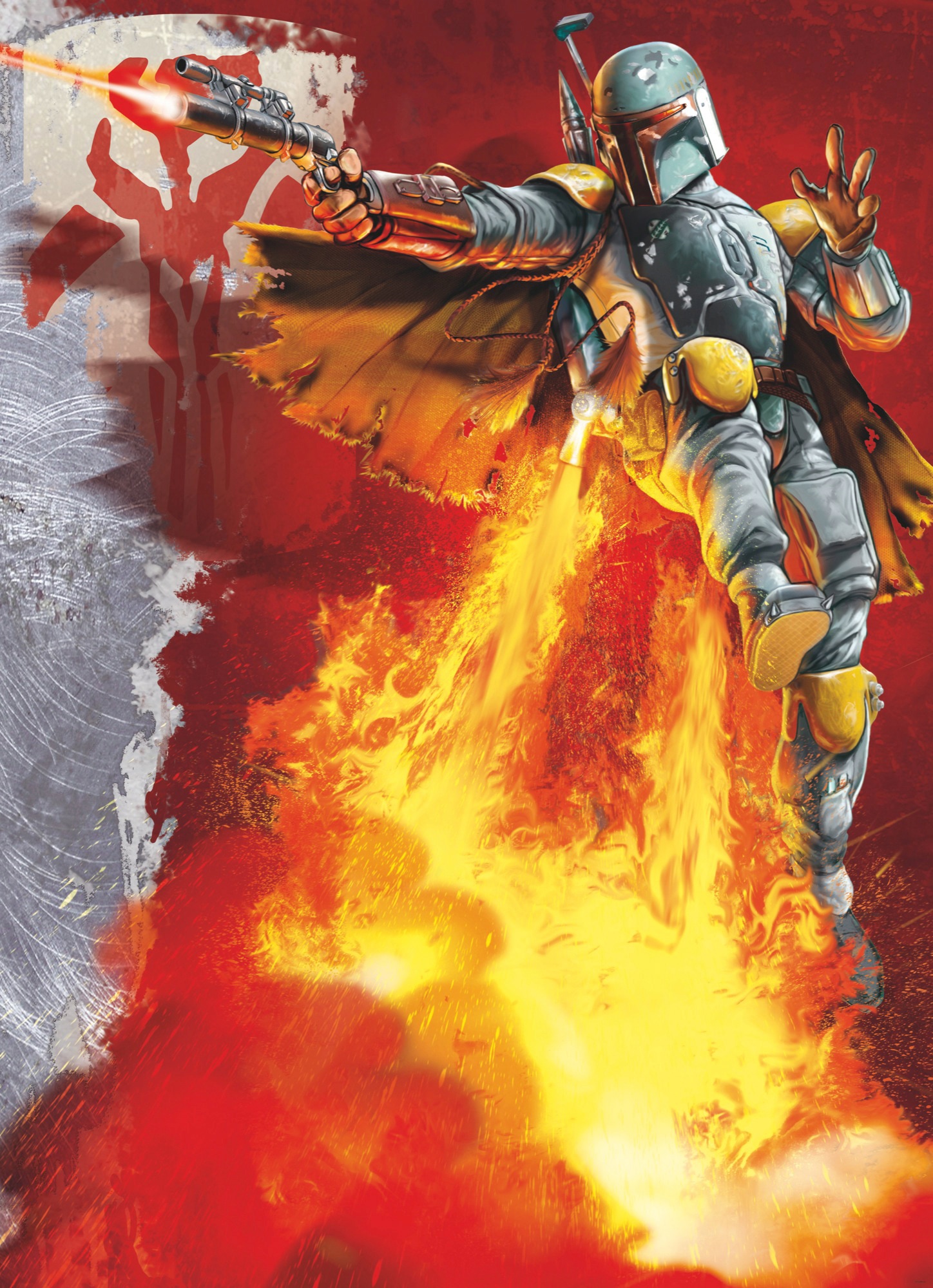 Komar Fototapete "STAR WARS Boba Fett - Größe 184 x 254 cm" bedruckt glatt Kinderzimmer von Komar