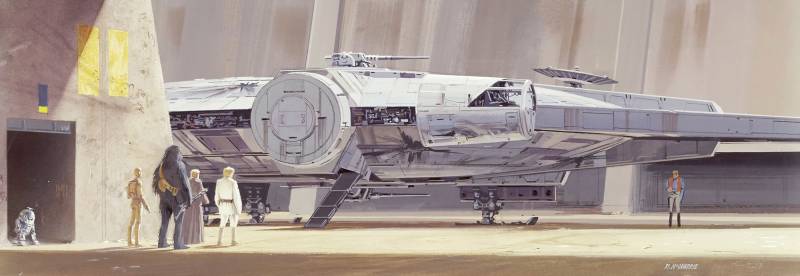 Komar Fototapete "STAR WARS Classic RMQ Millennium Falcon - Größe 368 x 127 cm" bedruckt glatt Kinderzimmer Komar Fototapete "STAR WARS Classic RMQ Millennium Falcon - Größe 368 x 127 cm" bedruckt glatt Kinderzimmer von Komar