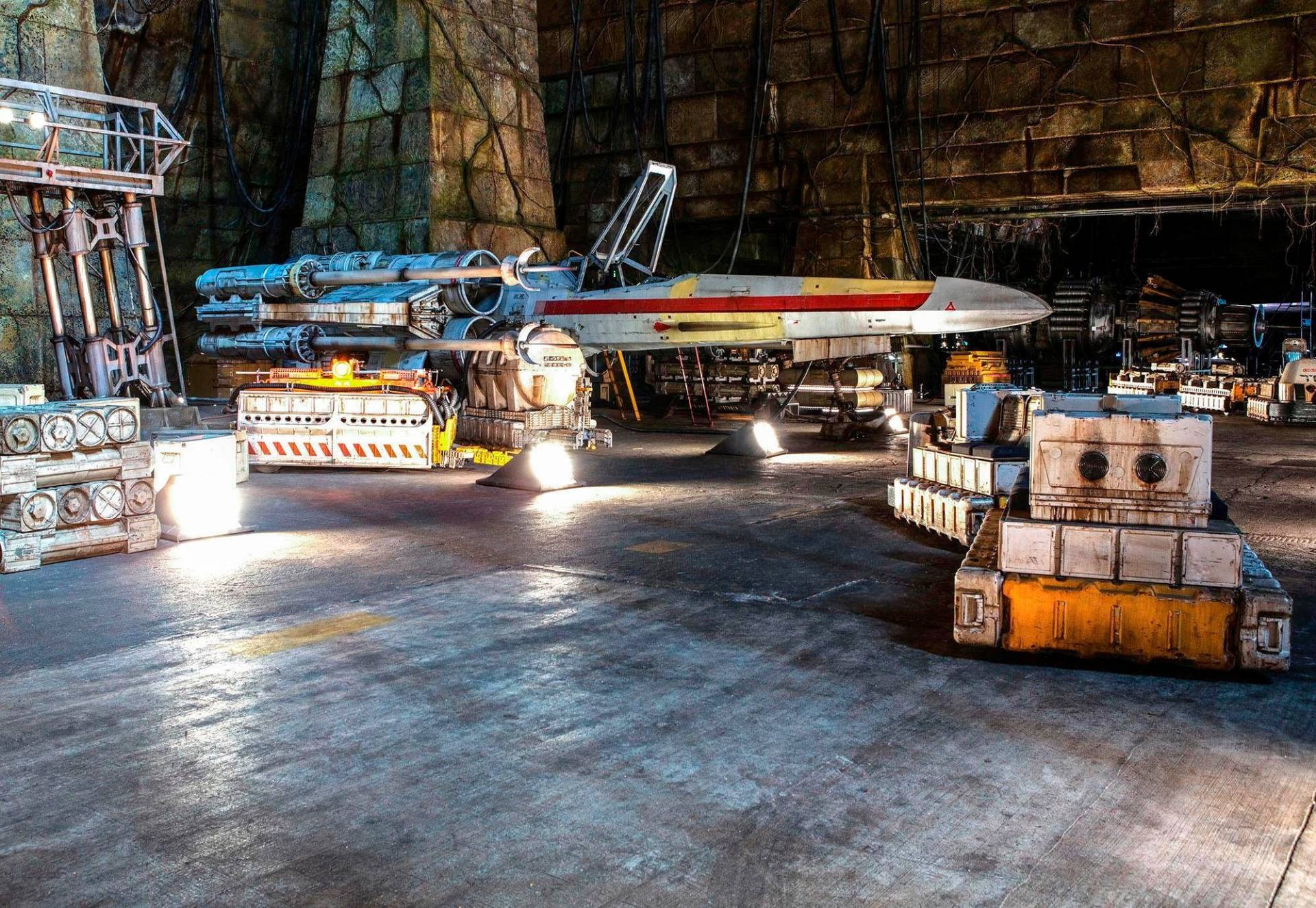 Komar Fototapete "STAR WARS Rebel Base - Größe 368 x 254 cm" bedruckt glatt Kinderzimmer von Komar