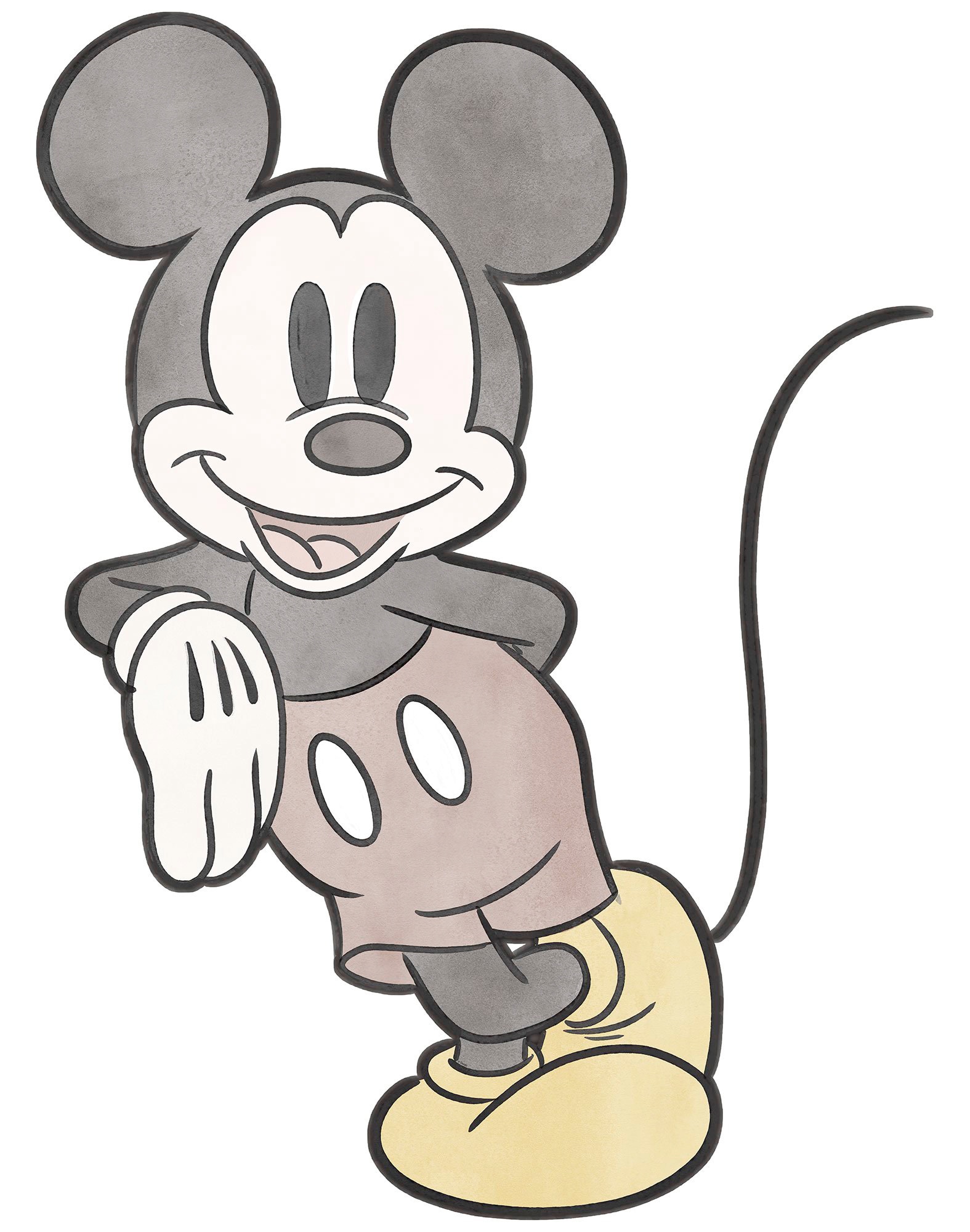 Komar Fototapete "Selbstklebende Vlies - Mickey Essential - Größe 100 x 127 cm" bedruckt glatt Kinderzimmer von Komar