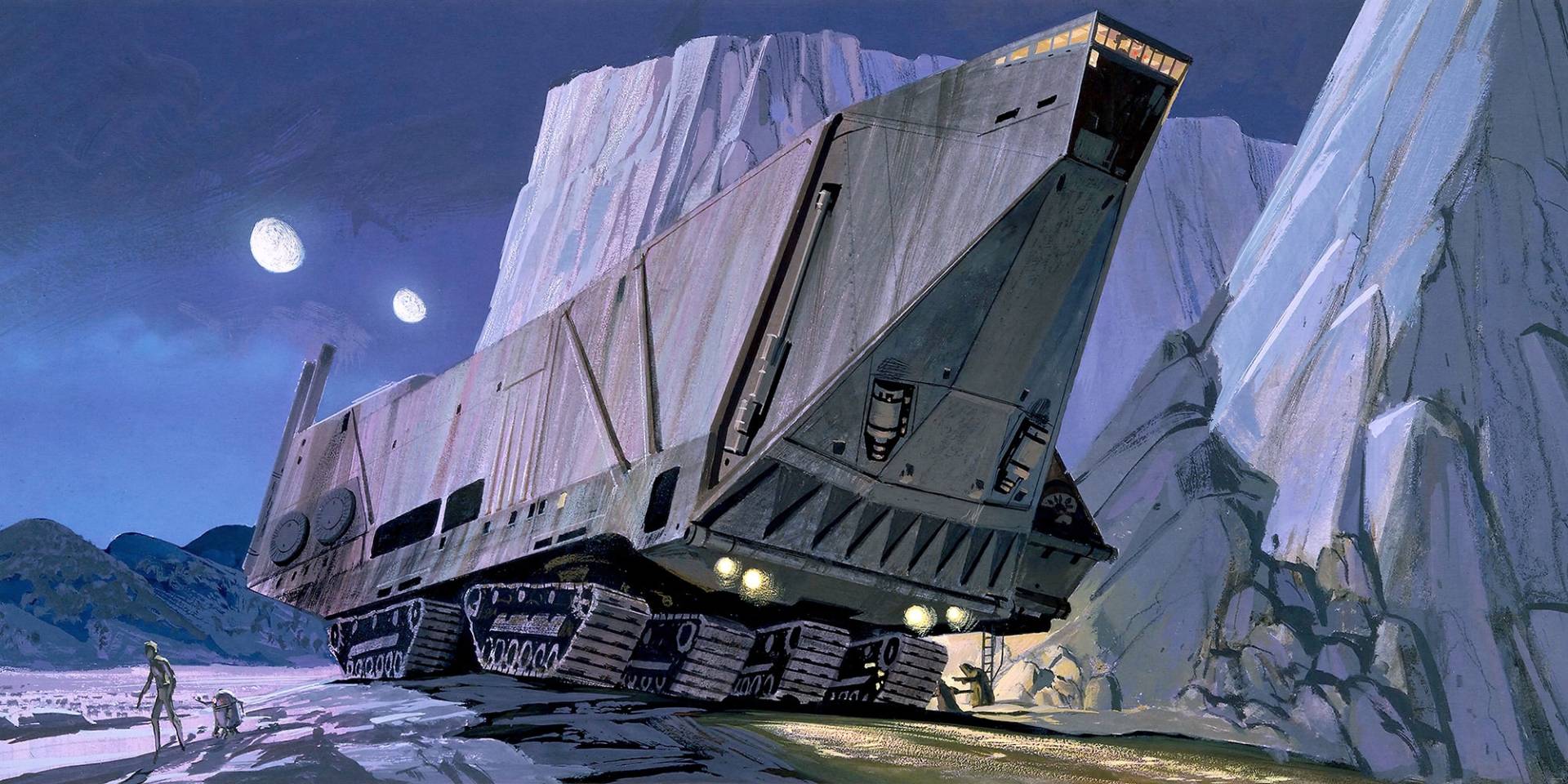 Komar Vliestapete "Star Wars Classic RMQ Sandcrawler" von Komar