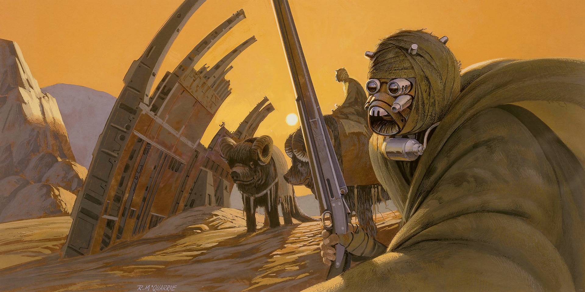 Komar Vliestapete "Star Wars Classic RMQ Tusken" von Komar