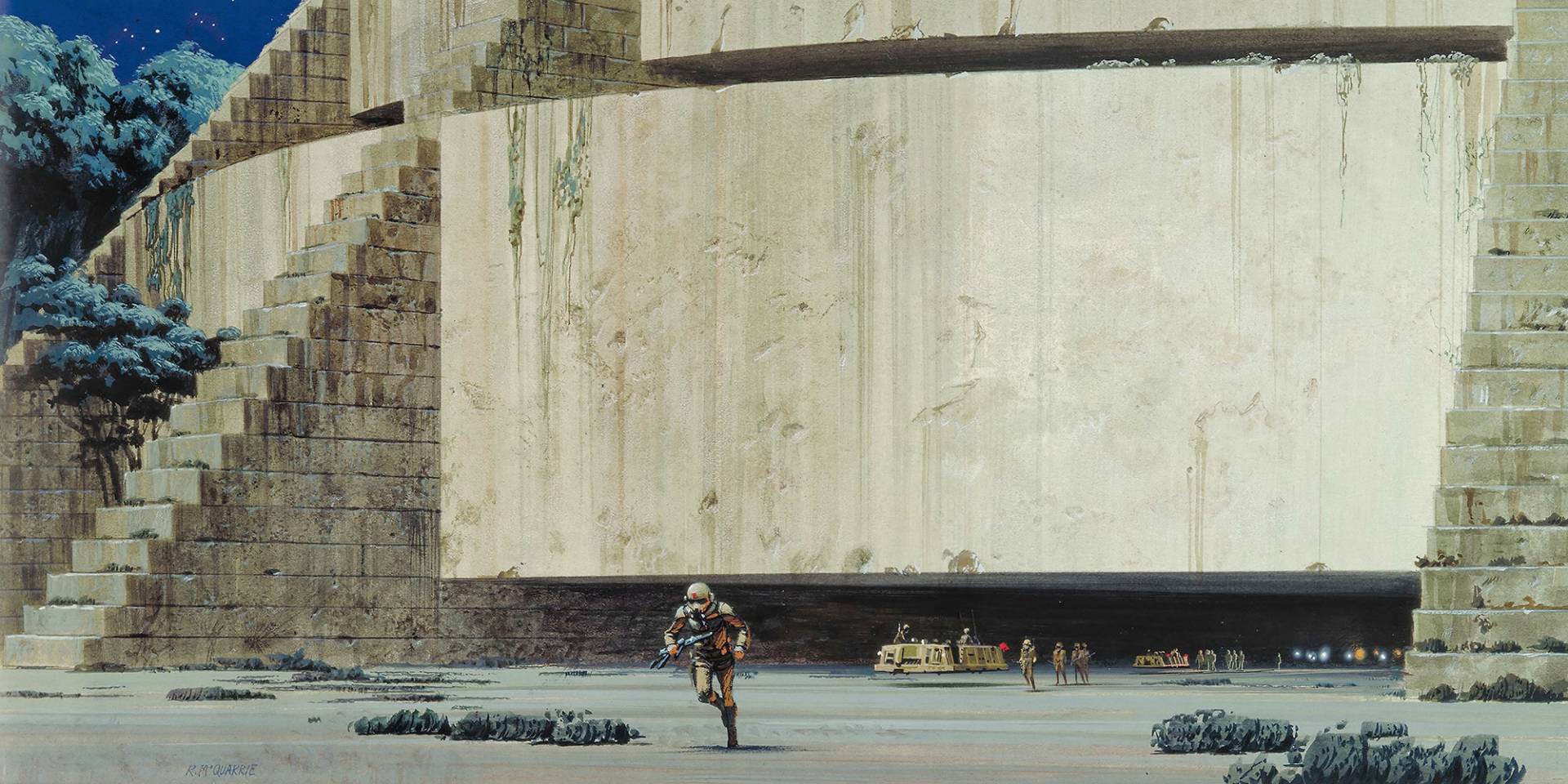 Komar Vliestapete "Star Wars Classic RMQ Yavin Temple", 500x250 cm (Breite x Höhe) von Komar