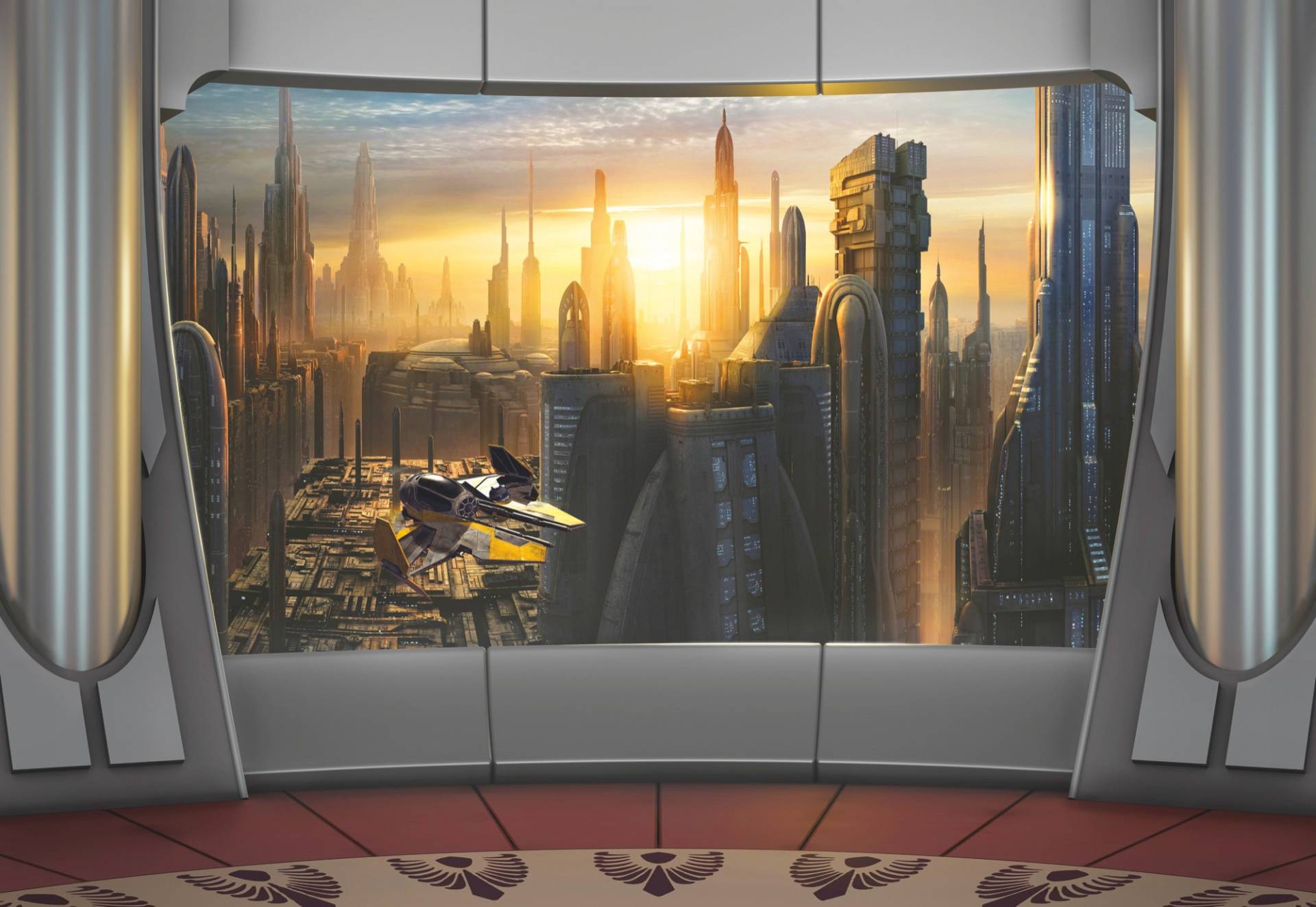 Komar Fototapete "Star Wars Coruscant View" von Komar